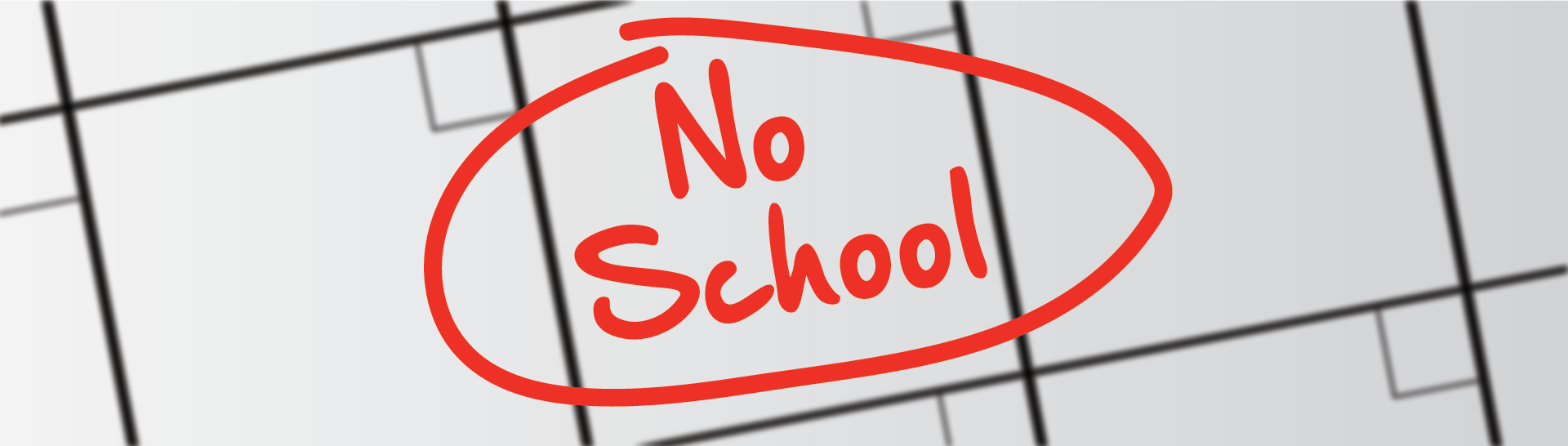 No School Banner