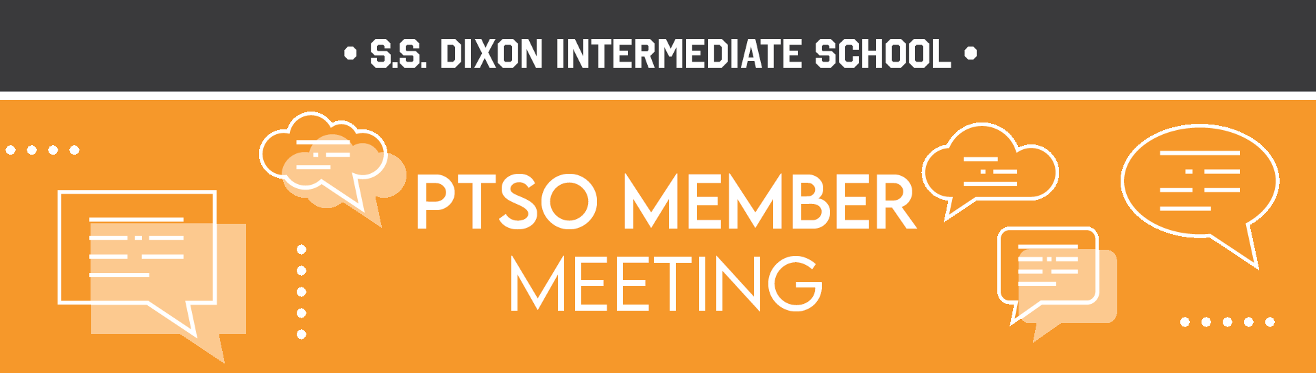 PTSO Member Meeting Banner